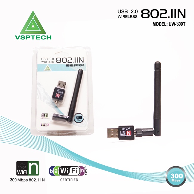 USB2.0 Wireless VSP 802IIN UW-300T