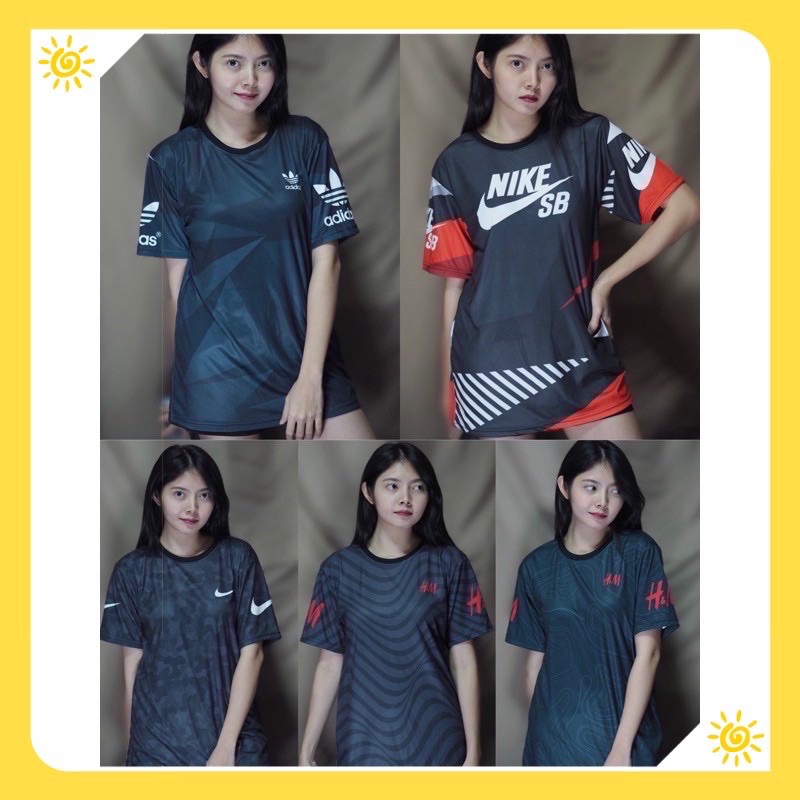 เสื้อยืด เสื้อกีฬา ลายกีฬา เสื้อบอล ผ้ากีฬา sport (มีไซส์เด็ก) SS M L คอกลม แขนสั้น T-shirt ราคาถูก