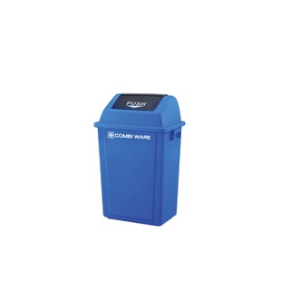 ถังขยะพลาสติกทรงเหลี่ยม 15L สีน้ำเงิน ใบ COMBI WARE RX-15X-BLU COMBI WARE RX-15X-BLU ถังขยะ Square Plastic Trash Can 15L