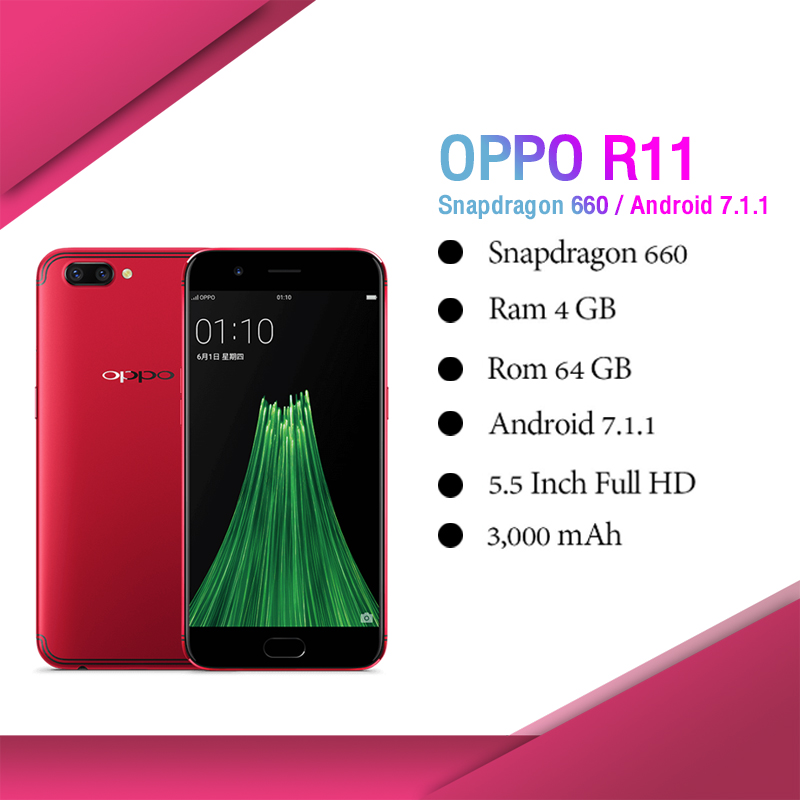 [Refurbished] Oppo R11 หน้าจอ5.5นิ้ว แรม4GB รอม64GB 3000mAh รับประกัน3 ...