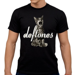 เสื้อวินเทจชาย ชุดเซ็ต 2 ชิ้น เสื้อยืดแฟชั่น - พิมพ์ Diy สวม Deftones บางพอดีเสื้อยืดบุรุษ Tee