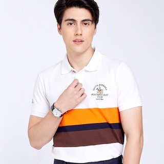 Santa Barbara Polo &amp; Racquet Club เสื้อโปโล รุ่น SKT130-1 - สีขาว