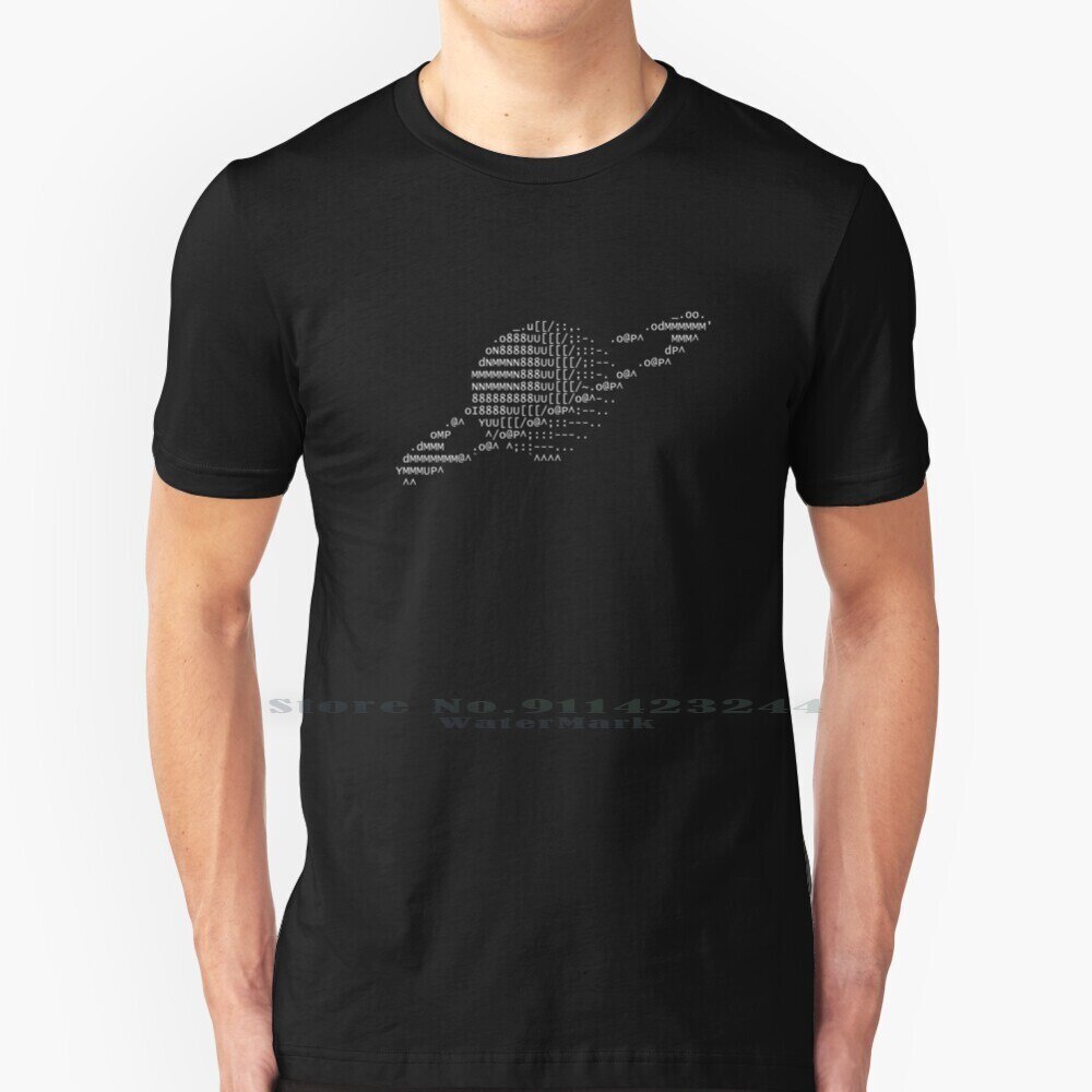 Ascii Art Planet T เสื้อ 100% ผ้าฝ้ายแท้ Ascii Art Planet Saturn Universe ระบบพลังงานแสงอาทิตย์การเข