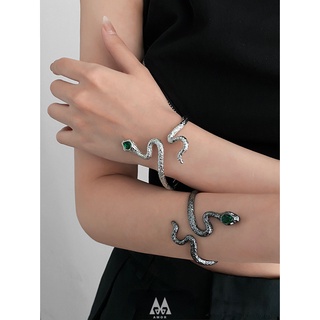 เครื่องประดับ สร้อยข้อมือ จี้งู Medusa คุณภาพสูง แฟชั่นชนกลุ่มน้อย สําหรับผู้หญิง