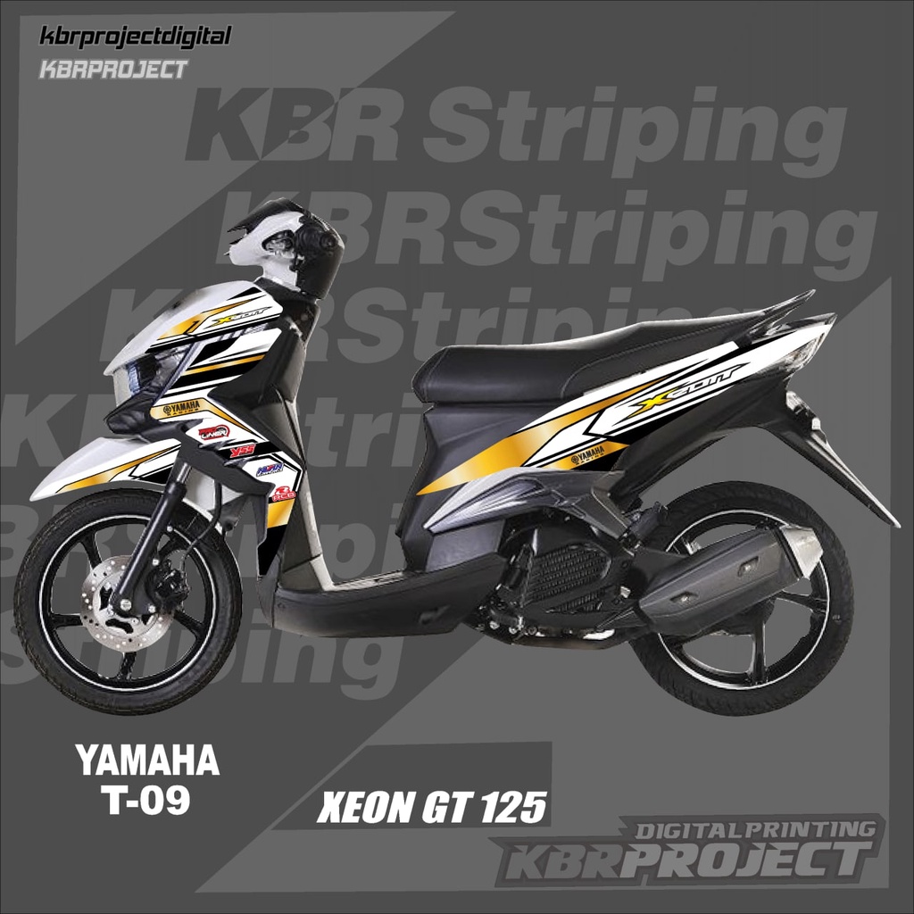 สติ๊กเกอร์ XEON GT 125, แถบ XEON GT 125, รถมอเตอร์ไซด์ HONDA, สติ๊กเกอร์วาริation TRANSPARENT