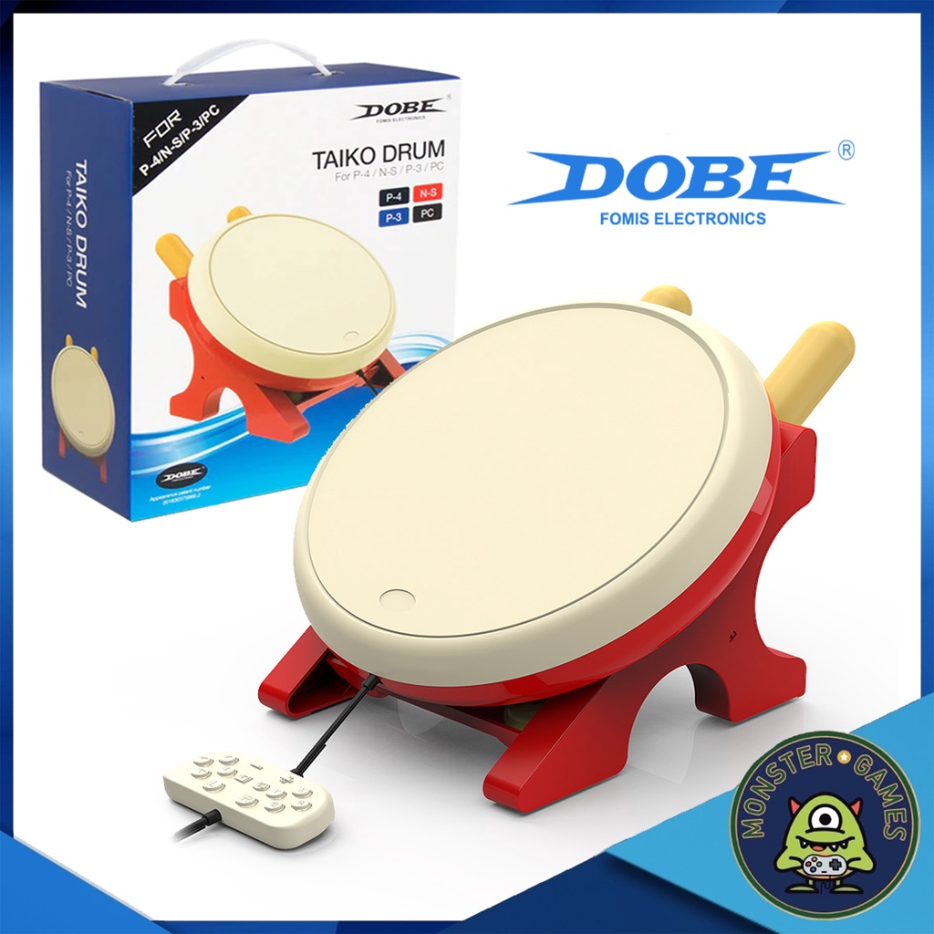 Dobe Taiko Drum ใช้กับ Ps4 , Nintendo Switch และ PC ได้ (TP4-0409)(ชุดกลอง Taiko)(กลอง Taiko)(กลองไทโกะ)