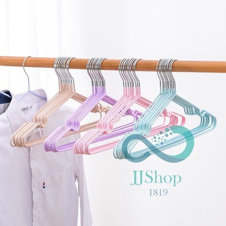 1 แพ็ค 10ชิ้น ☎▲ไม้แขวนเสื้อ ไม้แขวนเสื้อสแตนเลส✨📍 รุ่นประหย…