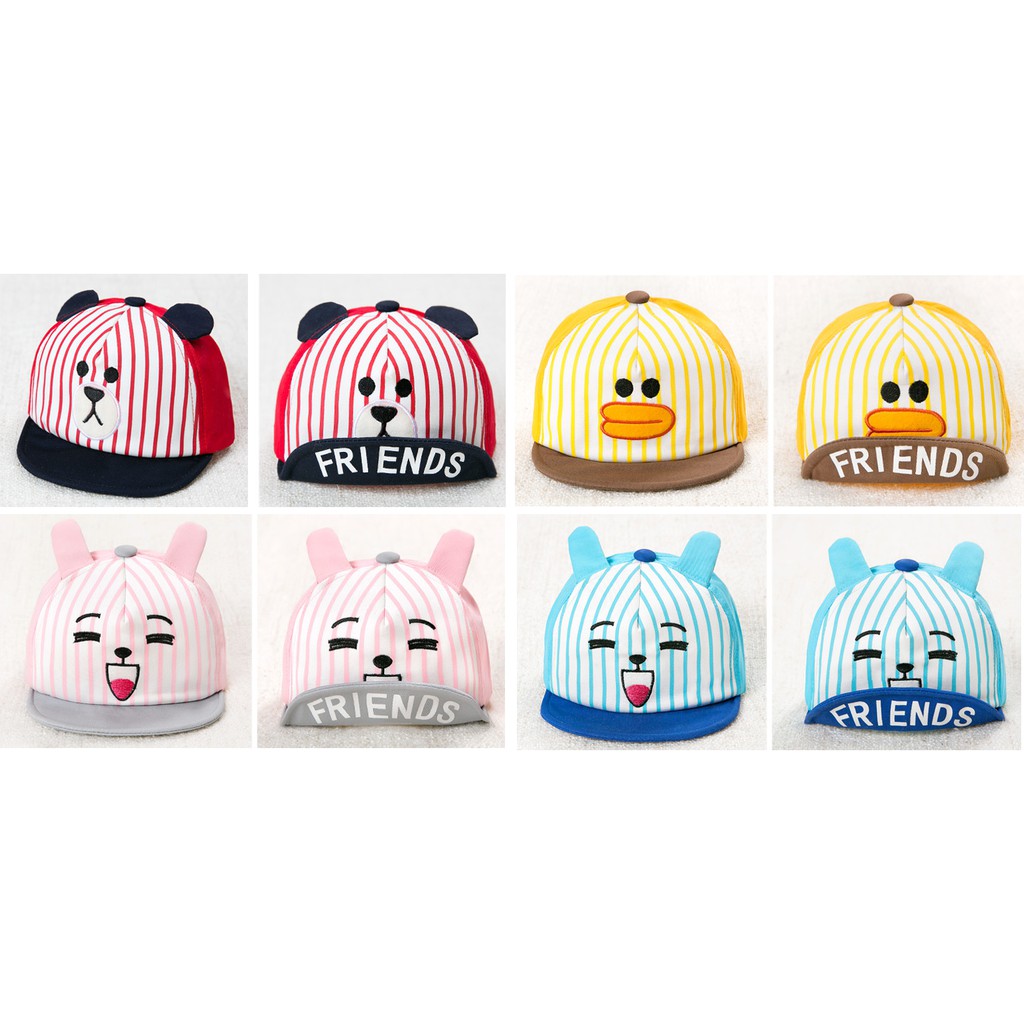 หมวกลายทางอารมณ์ 4 สี - สําหรับเด็กทารก 4-24 เดือน