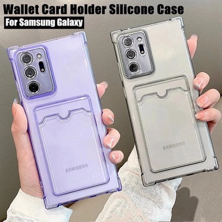 เคสใสใส่บัตร s22 plusใส่รูป ขอบกันกระแทก เคสใสใส่บัตร เคสไอโฟน ใส่รูปได้ Clear Samsung A52 A72 A32 S20 FE S21 Ultra S21 Plus S20 Ultra S20 Plus Note 20 Ultra S10 Plus Transparent card case