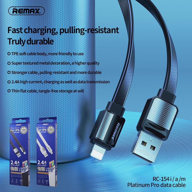Remax Rc -154 สายชาร์จความเร็ว สําหรับ IP Android Micro Usb Type C