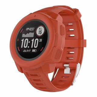 for Garmin Instinct นาฬิกาข้อมือซิลิโคนสำหรับใส่เล่นกีฬา Silicone Protective Case Cover