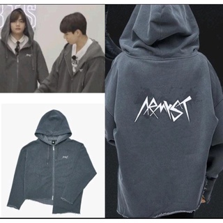 เสื้อครอป ผ้าฟลีซ พิมพ์ลาย BTS Jungkook Armyst แบบมีซิป