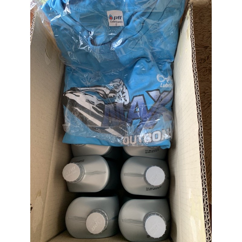 PTT MAX OUTBOARD NP (1 L)*10ขวด1ลังแถมฟรีเสื้อหรือตามที่ปตท.กำหนด