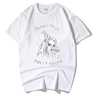 Im Not Your Party Favor Camiseta Billie Eilish New Design Mans Fashion T-shirt Casual zFFu