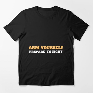 เสื้อยืดอินเทรนด์ผู้ชายอินเทรนด์ผู้หญิงเสื้อยืด พิมพ์ลาย YourSelf PrePare To Fight freefire สไตล์คลาสสิกS-3XL