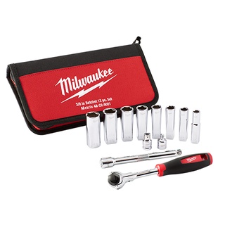 ชุดบล๊อค Milwaukee 12pc 3/8" Drive Metric Socket Set