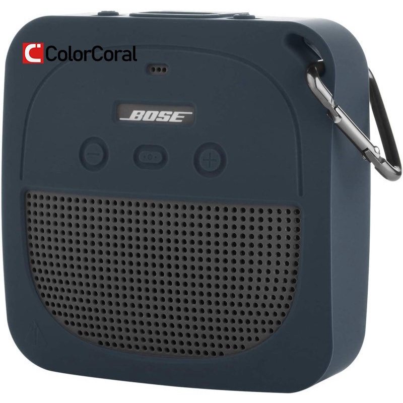 Colorcoral ป้องกันซิลิโคน Stand Up Case สําหรับ Bose Soundlink Micro ลําโพงบลูทูธแบบพกพากันน้ํา
