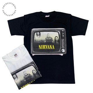 คอตต้อนคอกลมเสื้อวง NIRVANA ใส่แล้วดูดีไม่ว่าจะชายหรือหญิง เสื้อวงแฟชั่น ราคาน่ารักS-5XL