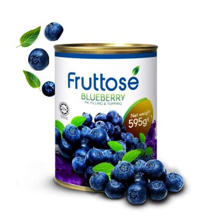 ท็อปปิ้ง Fruttose Blueberry, Fruit Filling, Topping 595 gram