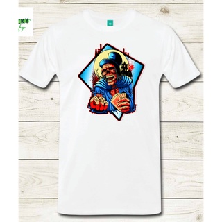 ใหม่ เสื้อยืด พิมพ์ลายหัวกะโหลก Gambler Sublimated ออกแบบดี 100%