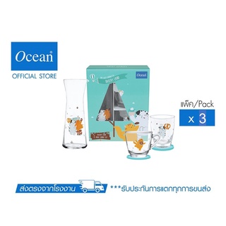 OCEAN ชุดเหยือกน้ำและแก้ว BAKERY LAND MINI COMBO SET (Pack of 3)