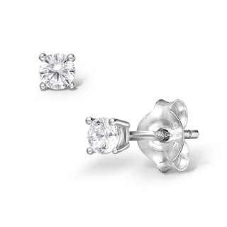 Kiss My Jewel - Classic CZ studs ต่างหูเงินแท้ 92.5% น่ารัก เรียบหรู ดูดี