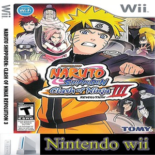 แผ่นเกมส์ Wii (คุณภาพ) Naruto Shippuden  Clash of Ninja Revolution 3