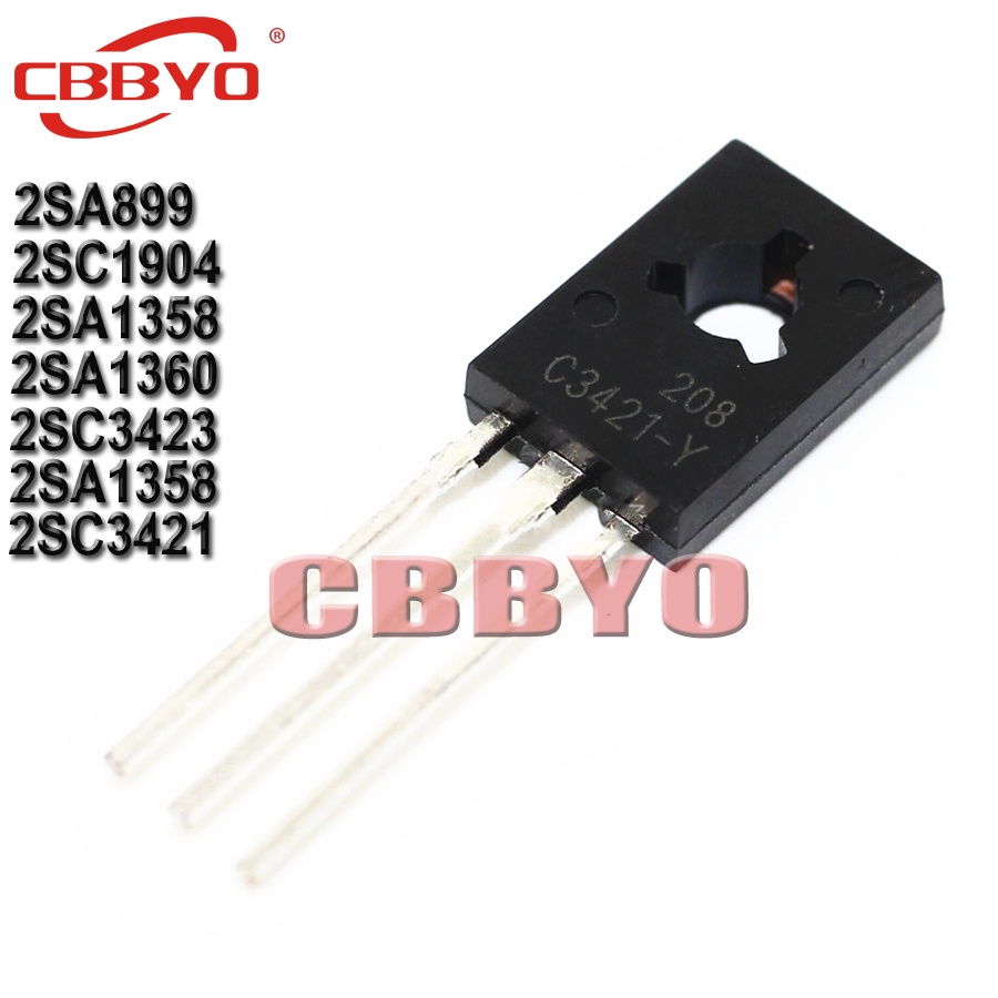 10pcs 2SA1358 2SC3421 (5PCS A1358+5PCS C3421) (5PCS 2SA1360+2SC3423) (5PCS 2SC1904+2SA899) TO-126 A1