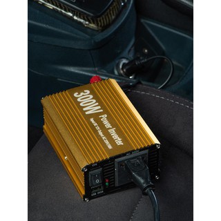 อินเวอร์เตอร์ ตัวแปลงไฟ แปลงไฟรถเป็นไฟบ้าน 300W Power Inverter