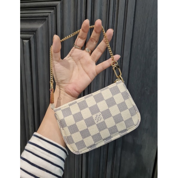 used lv mini pochette azur