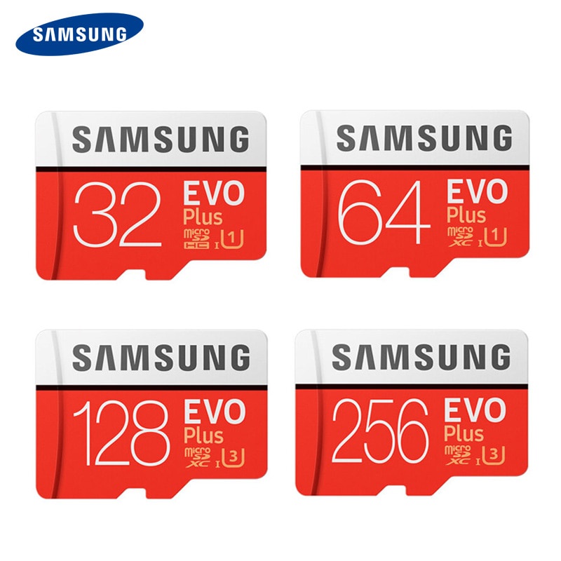 New SAMSUNG Memory Card Micro SD 32GB 64GB 128GB 512G SDHC SDXC Grade EVOplus Class 10 C10 UHS TF SD