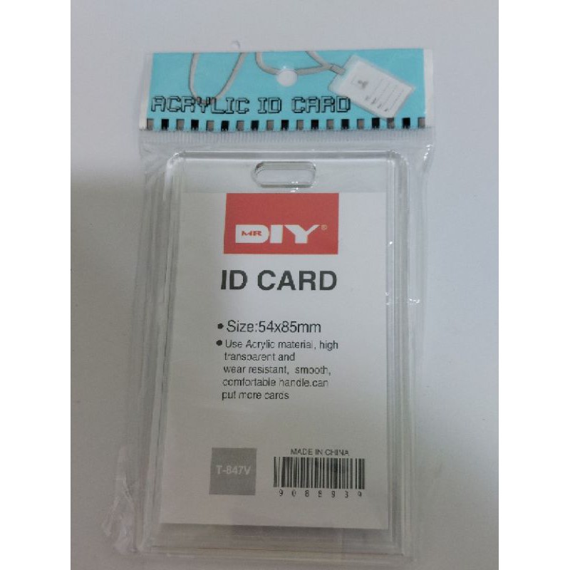 ID card กรอบใส่การ์ด ที่ใส่การ์ด กรอบอะคริลิค ที่ใส่บัตร ที่ใส่photocard acrylic พร้อมส่ง