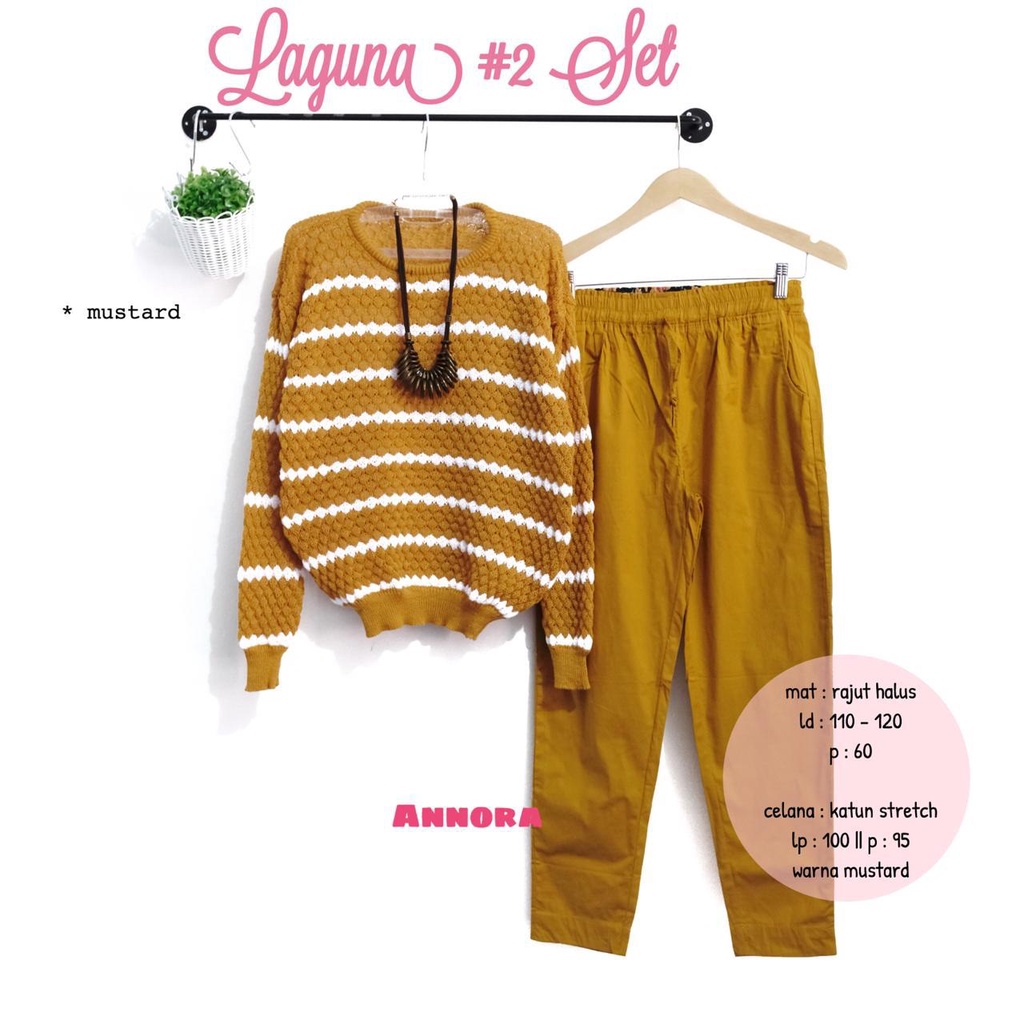 Lagoon kessie ชุดผู้หญิงเสื้อถัก anora