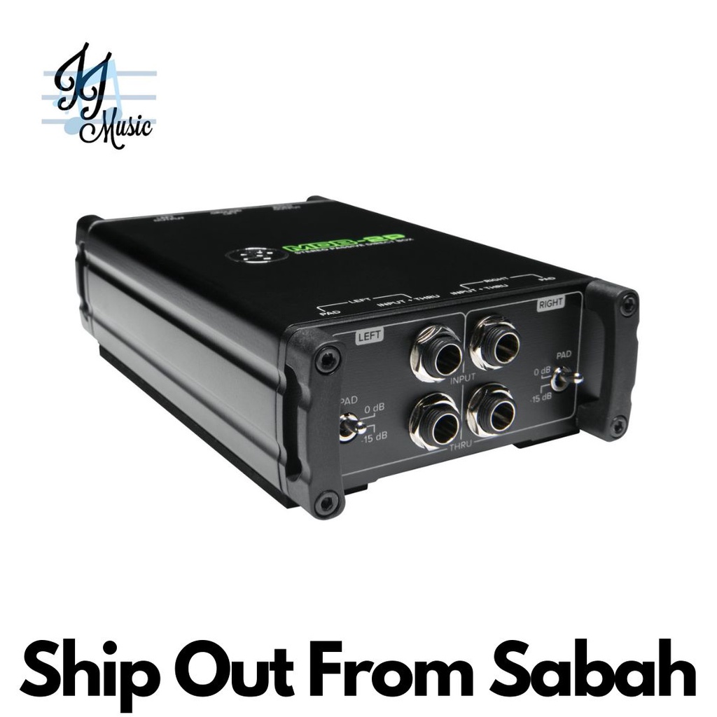 Mackie MDB-2P Passive Stereo Direct Box (MDB 2P / MDB2P / DI Box)