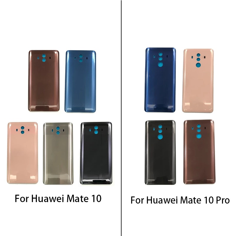 เคสด้านหลังสําหรับ Huawei Mate10 Mate 10 Pro ฝาครอบแบตเตอรี่ประตูด้านหลังฝาครอบด้านหลังชิ้นส่วนเปลี่ยนกระจก
