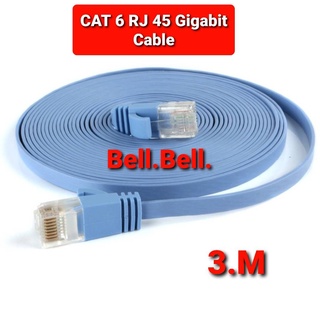 แบน Cat6 Rj45 เครือข่ายสาย Lan Ethernet Cat6 Cat 6 Rj-45 Ethernet Utp Cable สำหรับแล็ปท็อป Router Kabel Connector 3.M