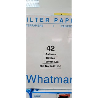 CAT No. 1442 Dia 70-150mm กระดาษกรอง  GE Healthcare Whatman FILTER PAPERS 42 Ashless Diameter 150 mm 100 Circles