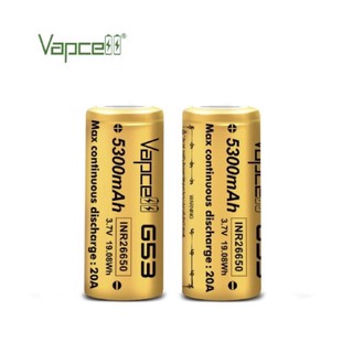 Vapcell G53 INR26650 5300mAh 3.7V ของแท้ 2 ก้อน