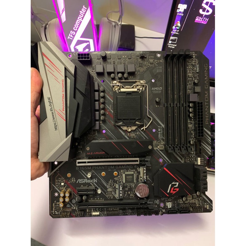 เมนบอร์ด Asrock B365M Phantom Gaming 4