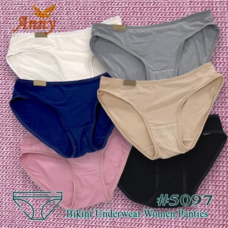 Anny กางเกงใน ทรง Bikini Underwear Women Panties ดีไซส์สวย ใส่แล้วดูเซ็กซี่ เนื้อผ้าคอตตอน นุ่ม ใส่สบาย #5097