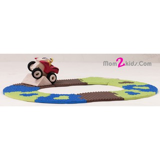 Wonderworld- รางรถไม้จำลอง Off-Road Mini Set(กล่องไม่สวย)