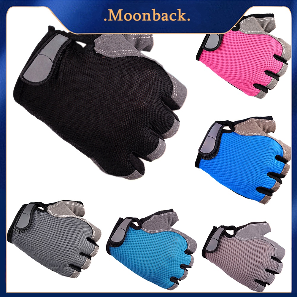 HOT Cycling Anti Slip Anti Sweat Men Women Half Finger Gloves