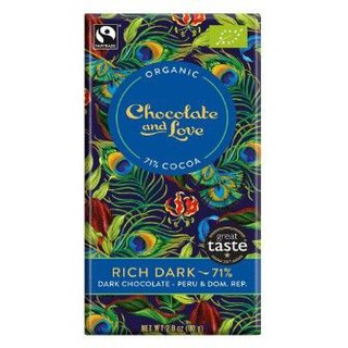 Chocolate &amp; Love Rich Dark 80gช็อคโกแลต &amp; เลิฟ ริช ดาร์ก 80g