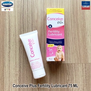 Sasmar Conceive Plus® หลอด 75mL Fertility Friendly Personal Lubricant เจลหล่อลื่นสำหรับผู้ต้องการมีบุตร