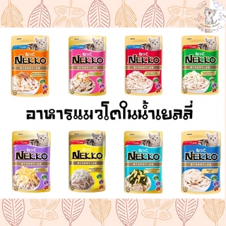 Nekko(เน็กโกะ) อาหารแมวเปียก โหลละ 70g. (1โหล/12ซอง)