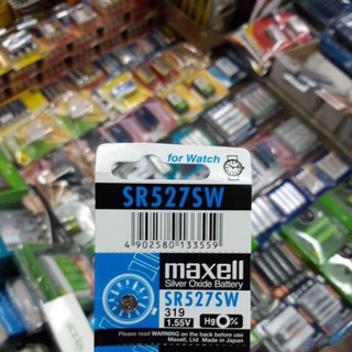 (1ก้อน) ถ่านกระดุม  Maxell Sr527SW 319 1.55V ของใหม่ ของแท้