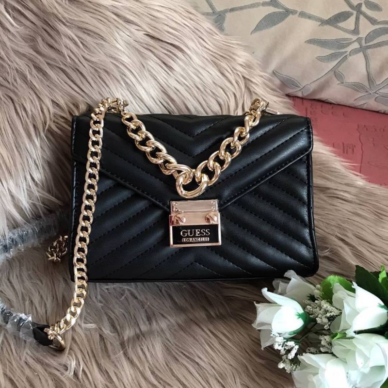 guess lynda mini chain crossbody