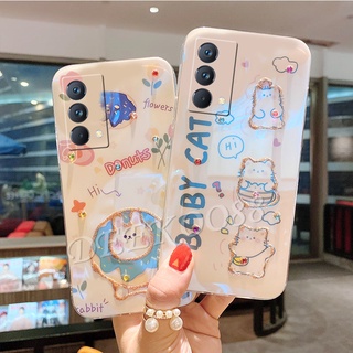 เคสโทรศัพท์มือถือ แบบนิ่ม ลายการ์ตูนแมว และกระต่าย ประดับเพชรเทียม หรูหรา สําหรับ realme GT Master Edition 7 8 5G X7 Pro C21Y C21 C11 2021 C25S C25 C17 C15 7i RealmeGT ME Realme8 Pro