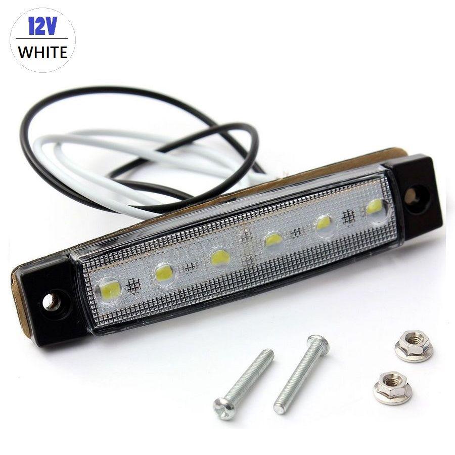 หลอดไฟ 12 v 6 led สําหรับรถบรรทุกรถพ่วงรถบัสเรือ