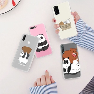 Ml-291 เคสโทรศัพท์มือถือแบบนิ่ม ใส ลายหมี สําหรับ Realme 10 Pro 9 Plus C30S C55 C35